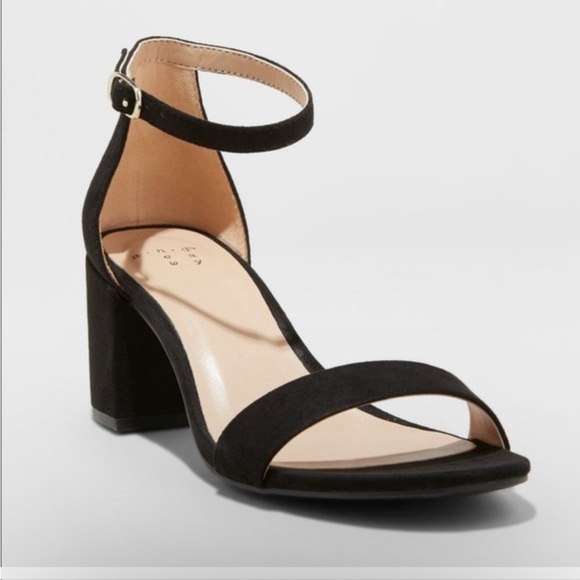 a new day Shoes - A New Day Mich Low Block Heels Faux Suede Shoes